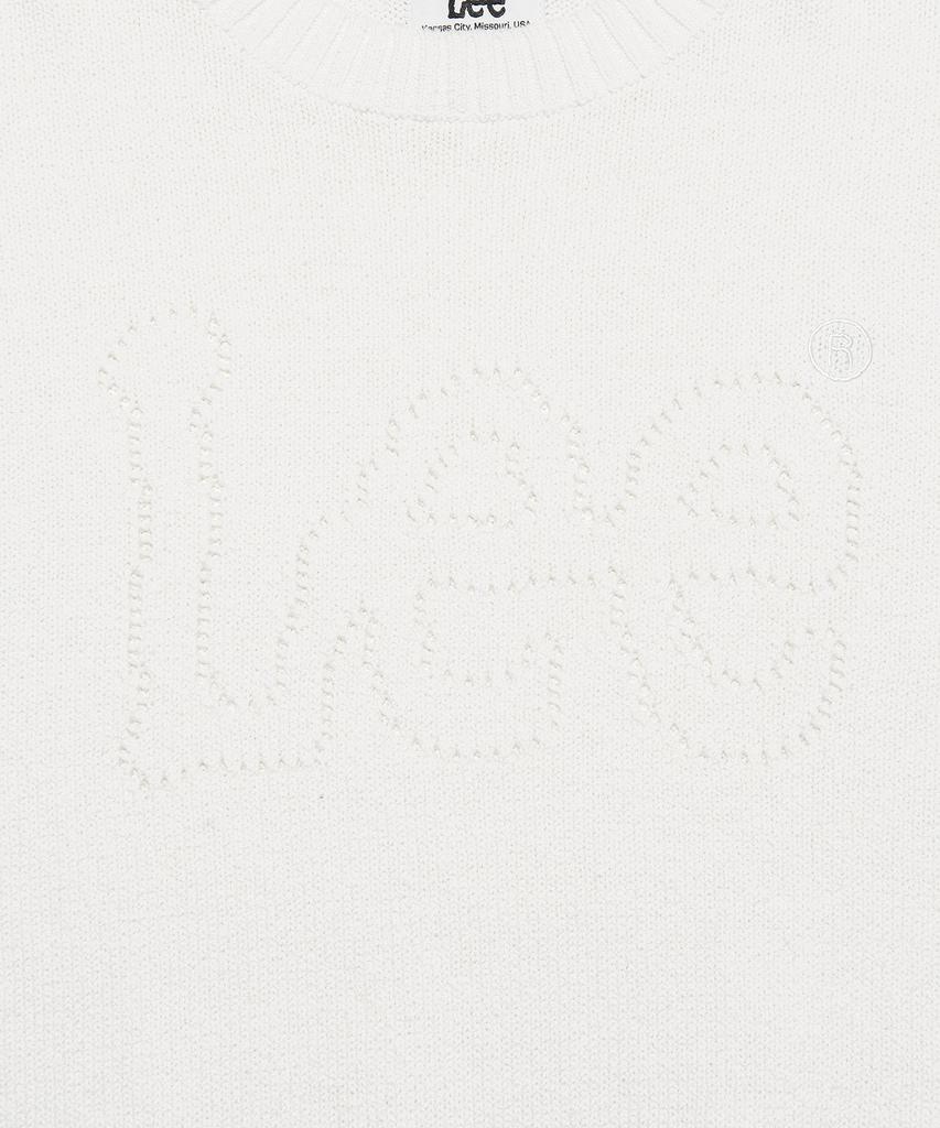 LEE Big Twitch Scallop Logo Knit Ivory