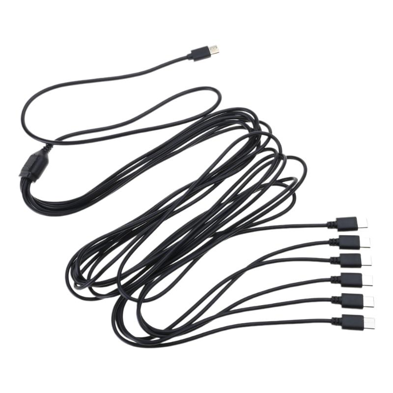 Type-C To Type-C Charging Splitter Adapter Cable 1 To 6 USB C Charging Cable Universal USB C Cable Only for Charging