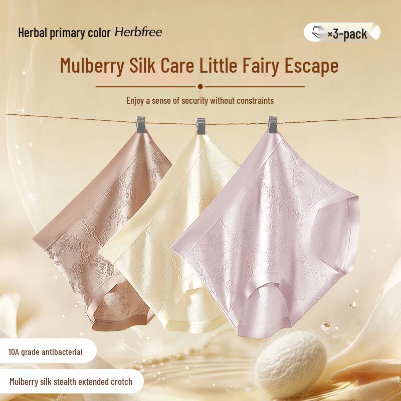 Women s High Waist Lace Silk Blend Briefs L