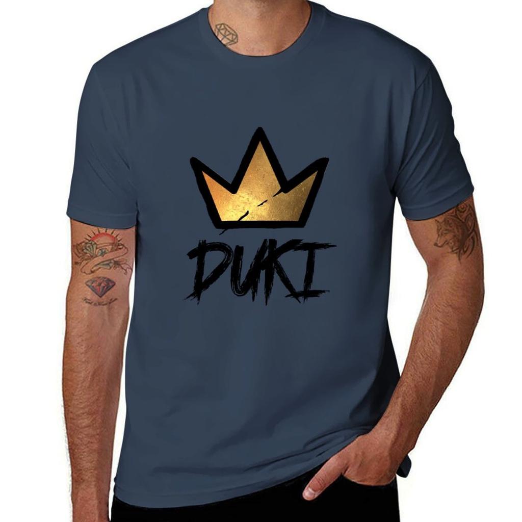 DUKI Tag Graffiti Crown TShirt Fashion Casual Short Sleeve Top TShirt