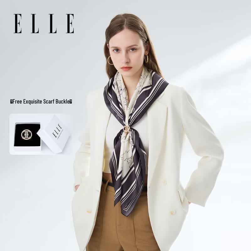 ELLE Paris Hand-painted Mulberry Silk Scarf
