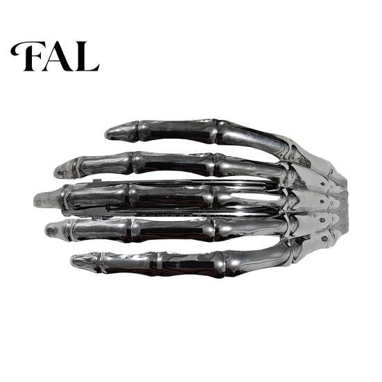 Skeleton Hand Hairpin Hands Hair Clips, Gothic Metal Skull Side Clip for Women, Spooky Decorations Halloween Horror Accessories, Punk Rock Zombie