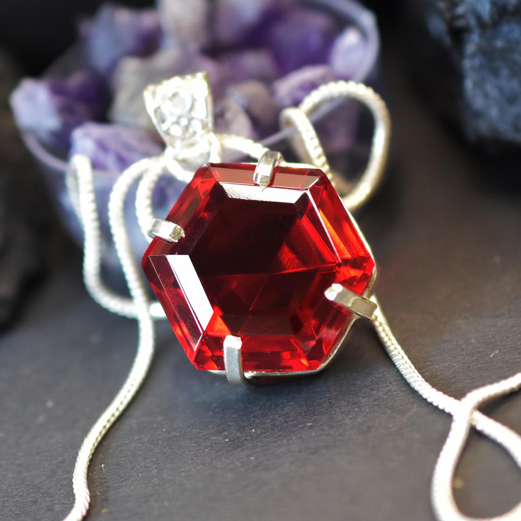 Natural Beautifull Pendant Fancy Red 925 Sterling Silver Topaz 67.85 Ct Gems my-404-k