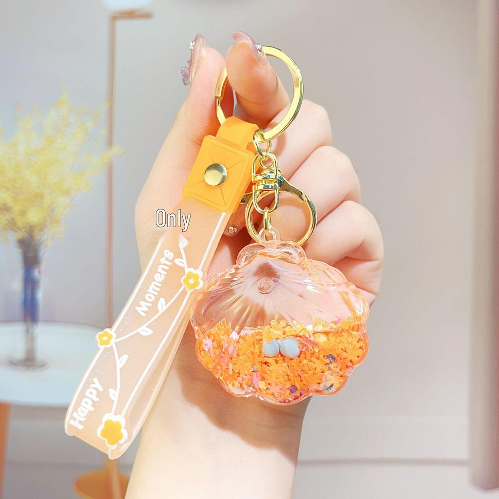 Flowing Sand Oil Keychain Bag Pendant Ornament