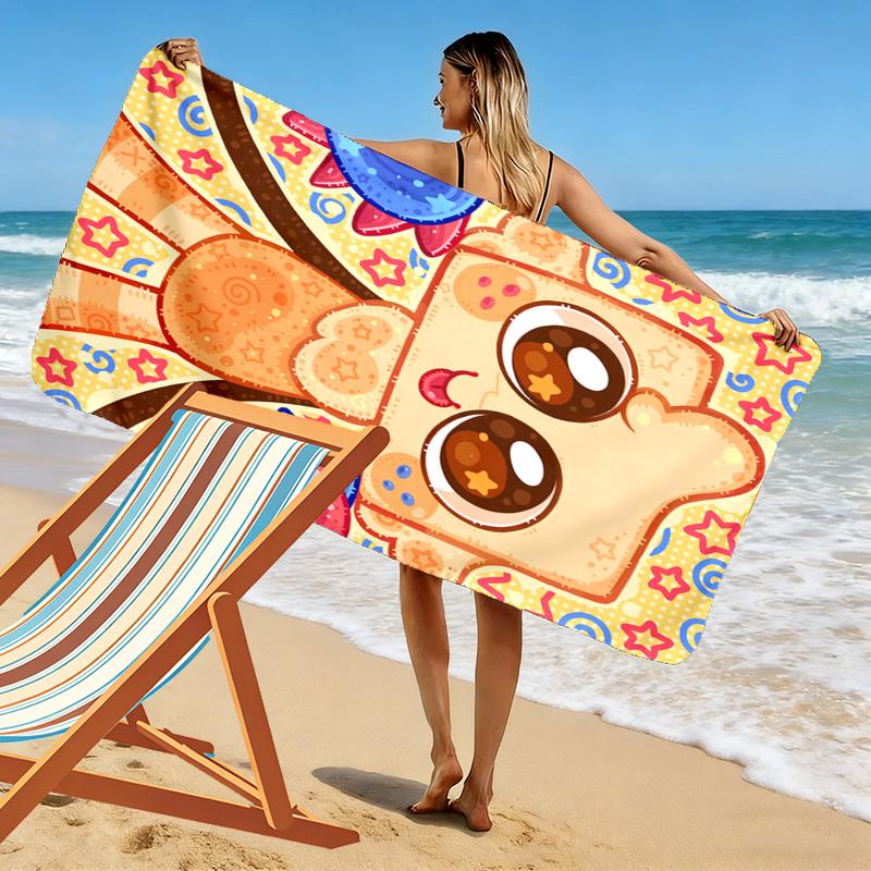 Stylish World 2D Flat Print Beach Towel, Large Soft Quick Dry Towel for Beach Camping SwimmingXSTJ0915279