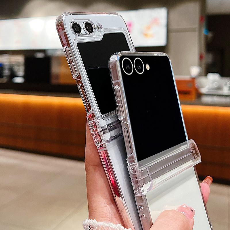 Christmas Ghost Halloween Case For Samsung Z Flip 8 7 FE 6 5 4 Clear PC Slim Hard Folding Phone Cover For Galaxy Z Flip8 Flip7 Flip6 Flip5