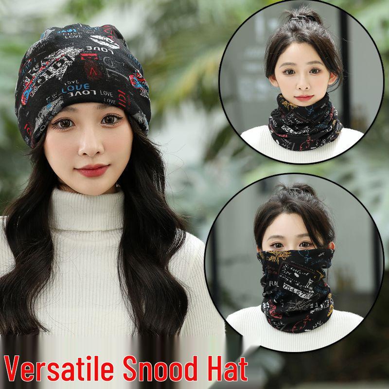 

Женский многофункциональный снуд большого размера: Зимний бафф для шеи и многофункциональный шарф-повязка на голову 55-63 cm