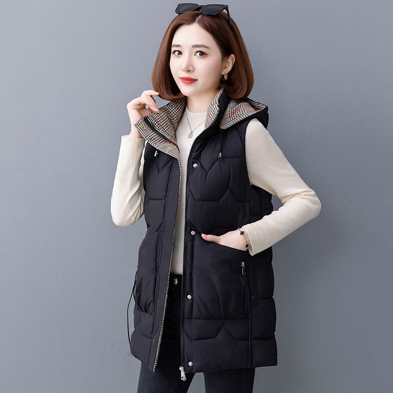 Thick Cotton Vest for Autumn and Winter, Vest for Middle-aged and Elderly Mothers, Vest for Women Aged 50-60, Vest and Oversized Coat.
