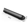 SADA V105 Speaker Bar Computer Speakers Wired Computer Sound Bar Stereo USB Powered Mini Long Soundbar Speaker with HiFi Sound Rich Bass for TV PC