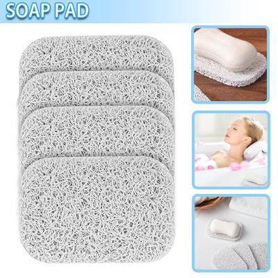 Kell 4 Stück Seifensparer-Pad, Abtropfpad für Seifenschale, für Dusche, Küche, Badezimmer