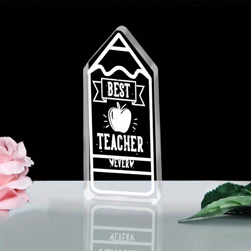 Teacher Thanks Gift, Teacher Carved Acrylic Decoration, Best Teacher Gift for Students, Teacher Thanks Retirement Gift