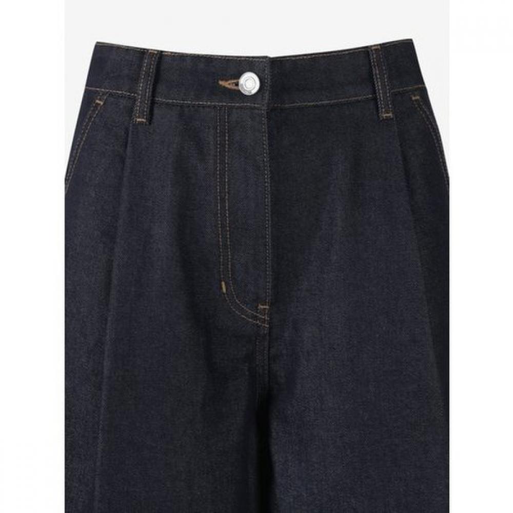 Cc Collect. One Tuck Bermuda Denim Pants C253psa402