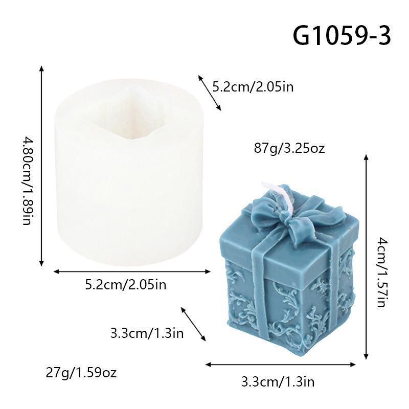 Bowknot 3D Embossed Silicone Mold for DIY Gift Box, Scented Candle, Plaster, and Diffuser Stone Crafting