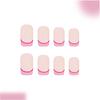 Press On Nails Rose Fake Nails Squoval Glue On Nails Glossy Acrylic False Nail Full Cover Stick On Nails for Womens