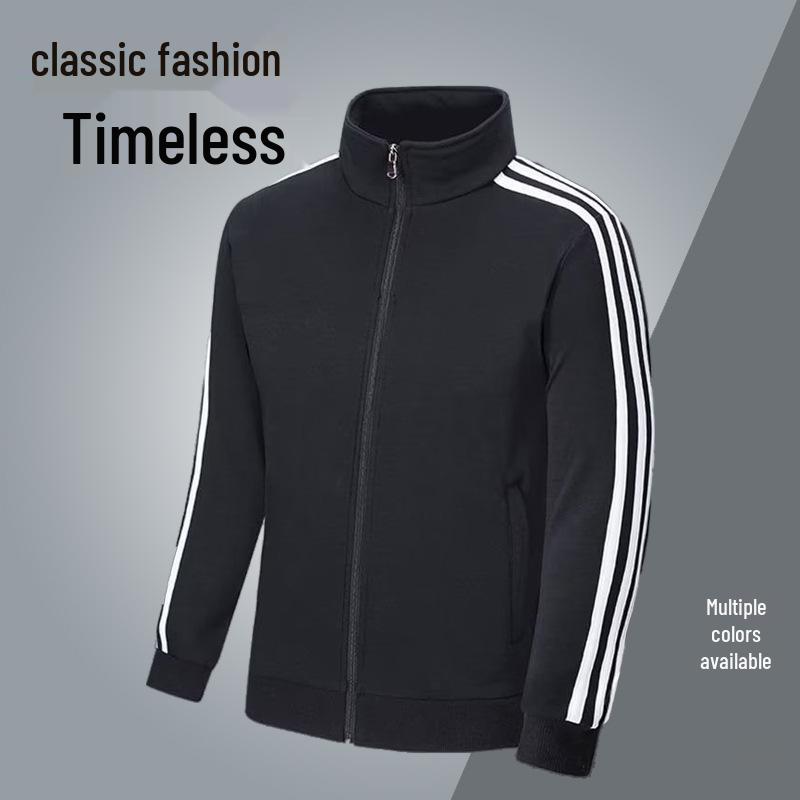 Men's Spring and Autumn Stand-Up Collar Casual Jackets, All-Match Outerwear, and Baseball Jackets