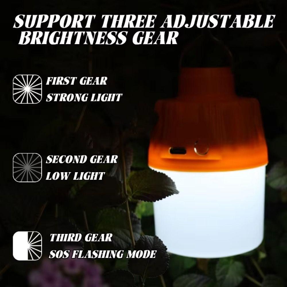 with Metal Hooks Emergency Lamp USB Street Lighting New Camping LED Lights  Outdoor