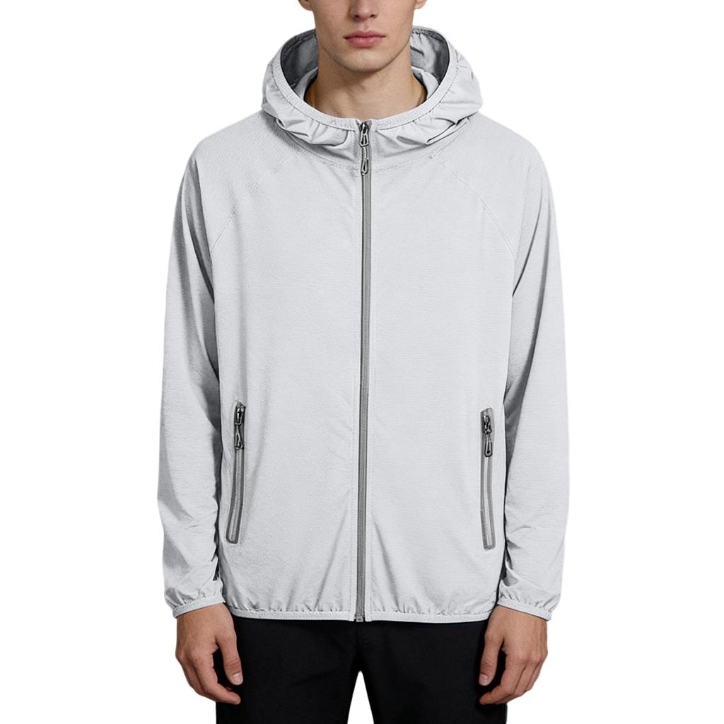 Men's loose-fitting casual hooded jacket