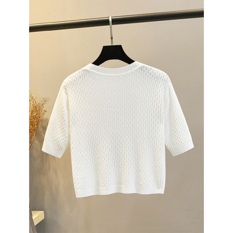 Ice Silk Thin Small Waistcoat Outer Skirt Knitted Cardigan