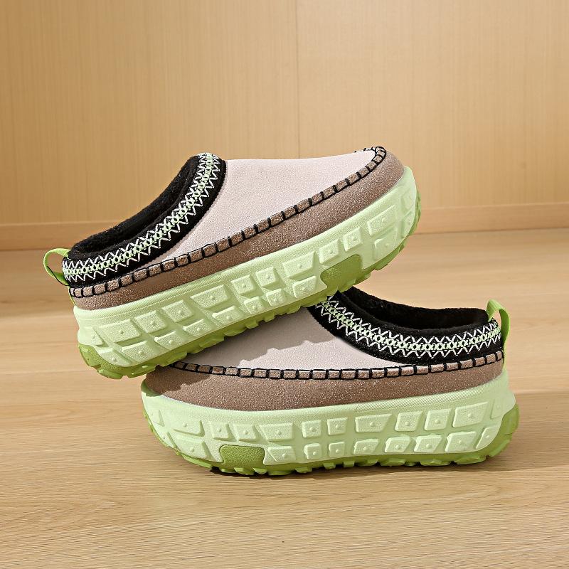 

Флисовый полуподнос женский 2025 зима новый студент инс корейская версия термоповседневной обуви толстая подошва увеличение LD7501-1 35