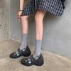Versatile models are not tired of feet~ 6cm height increase casual Mary Jane shoes women's 25 trendy thick-soled sweet and cool one-word single shoes