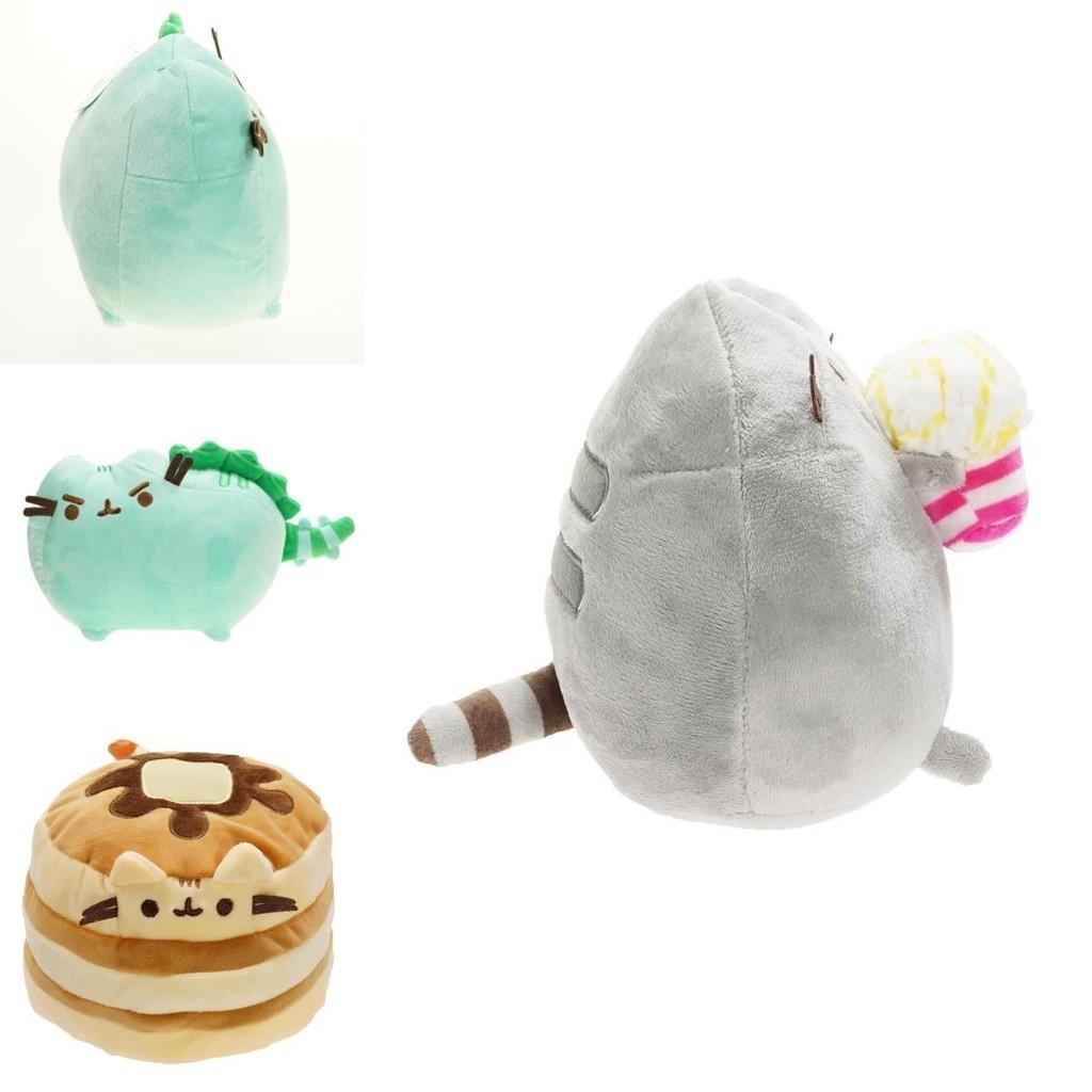Cute Short Plush Cat Stuffed Toy In Ice Cream, Cookie, Donut, Sushi Or Potato Chip Style