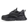 Lightweight Safety Shoes Men Steel Toe Cap Anti-Puncture Slip Resistant Work Boots Low Cut Industrial Footwear