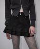 Rose Franz Rebel Layer Frill Mini Skirt [Black]