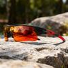 4PCS New Fashion Colorful Sports Sunglasses - One-Piece Wraparound Lens UV400 for Running Cycling Outdoor 7