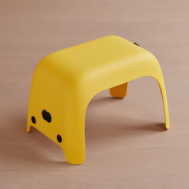 Cute Cat Stool Bathroom Shower Stool Anti Slip Short Chair Living Room Shoe Changing Chair Household Space Saving Furniture