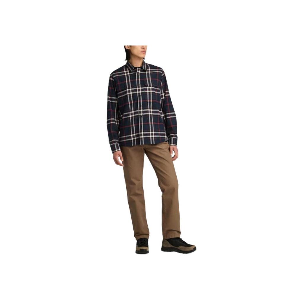 Timberland Camisa de Botão Versátil de Manga Comprida Homem camisas Azul Safira Profundo TB0A44H5B681