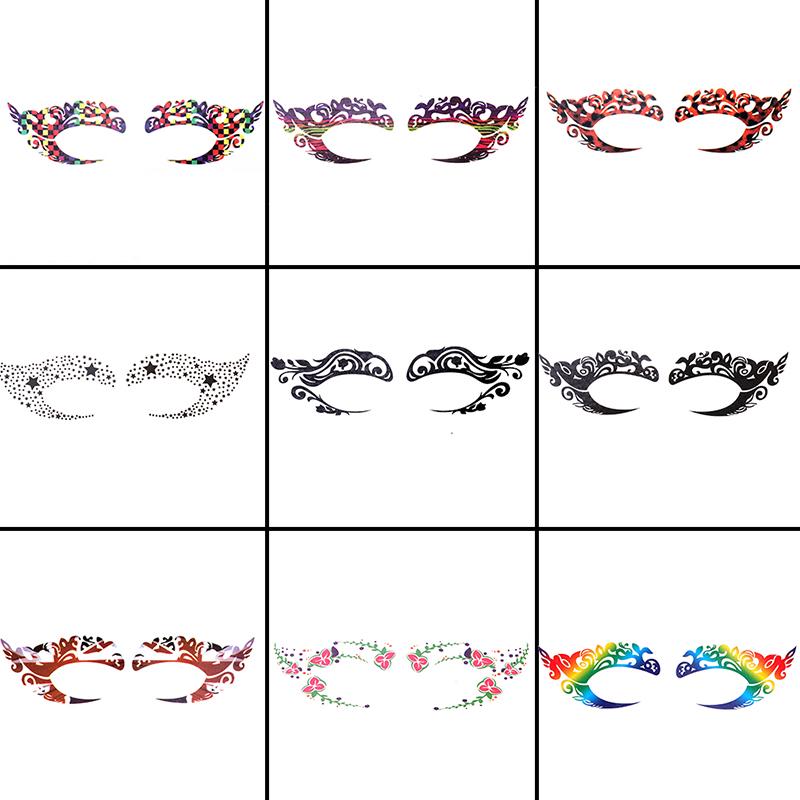 Cadılar Bayramı Makyaj Göz Geçici Dövme Yüz Yüz Transferi Etiket Güzellik Kaynağı