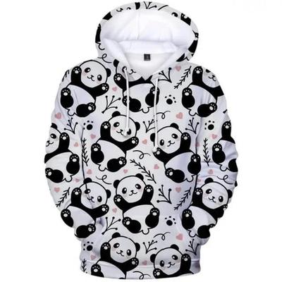 Hoodies Sweatshirts Men Women Popular 3D Panda Pullovers Fashion Autumn Animal Hooded Casual Boys Streetwear Harajuku Clothing