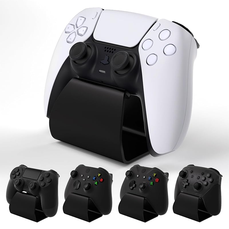 playvital Stand-AL Game Controller Stand for ps5, for ps4, Universal Desktop Display Gamepad Stand for Xbox Series X/S, Xbox One, Aluminium Metal