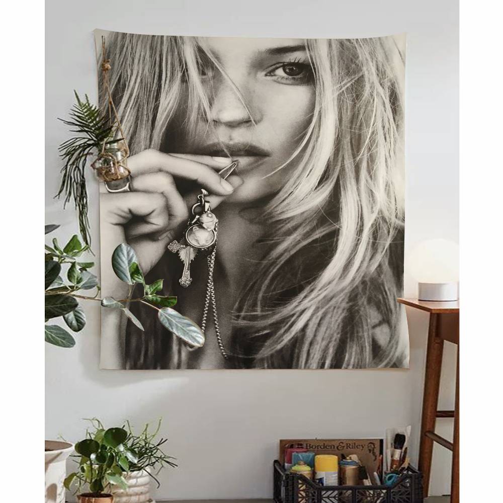 Kate Moss Modern Art Tapestry Wall Hanging Cheap Hippie Wall Hanging Bohemian Wall Tapestries Mandala Wall Hanging Sheets