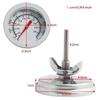 50-500C Stahl BBQ Barbecue Smoker Grill Thermometer Temperaturanzeige