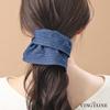 VINGTAINE Dungaree Large Trendy Hair Hair Women's Denim-Style Scrunchie, Scrunchie, Accessory, Tie, HS-218-IG