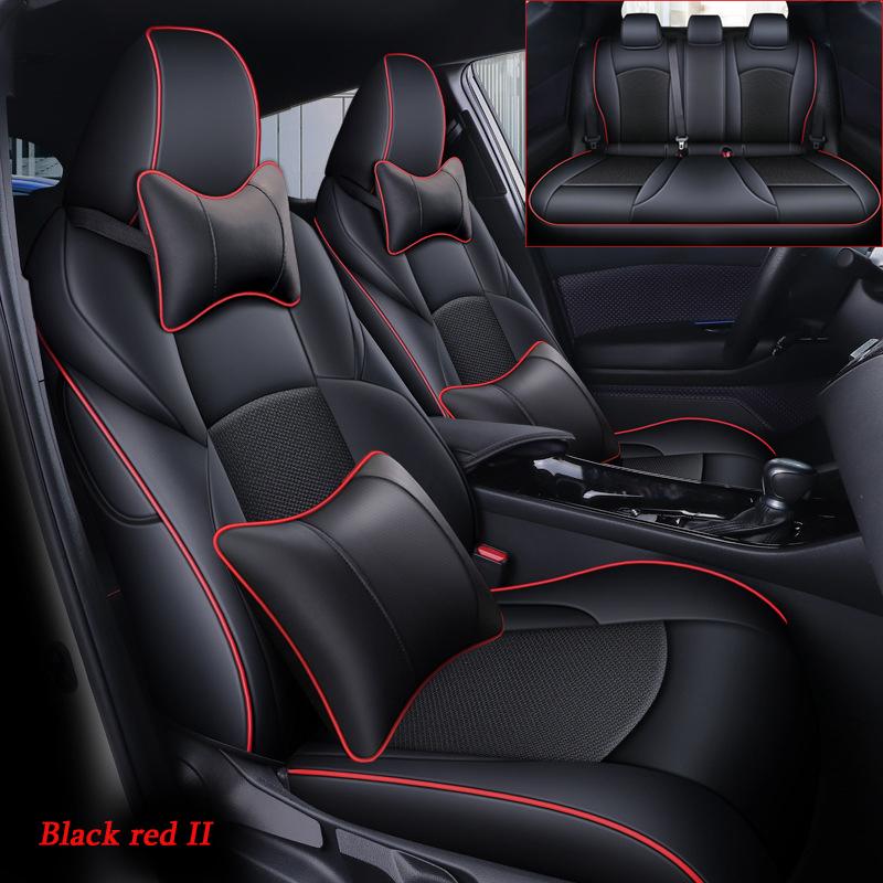 Car Styling Seat Cover For Toyota CHR 2018 2019 2020 2025 2025 2025 2025 Protecting Seat Cushion Leather Accessories -Full sets