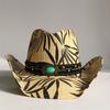 Nouveau Chapeau de Cowboy Western Vintage pour Homme Chapeau de Soleil de Plage Tressage en Paille Fait Main Chapeau Jazz Cowgirl Gentleman Sombrero Hombre