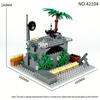 Sama Military Bunker 42104 Construction Children Assemble Small Particle Building Block Toy Baseplate Accessories