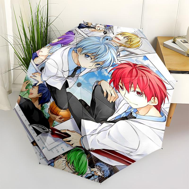 

1pc Outdoor Umbrella with Anime Characters - Automatic Opening/Closing Umbrella, Portable 3-Fold Design, Iron Frame, Perfect Gift for Fans, Trave