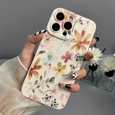 Flower Wall Pattern TPU Material Mobile Phone Soft Case Compatible with iPhone 16 15 14 13 12 11 Pro Max Casing iPhone 16 Plus 15 PromaxSeries