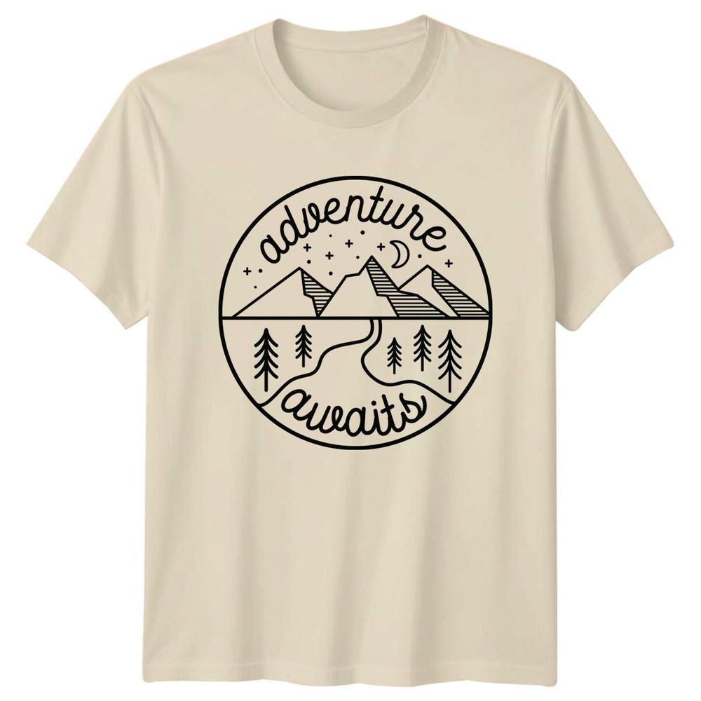 Adventure Awaits Camping TShirt Mountain Nature Adventure TShirt