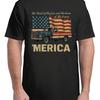 Vintage Classic Merica American Flag Usa 4Th Of July Adult S 4Xl T Shirt