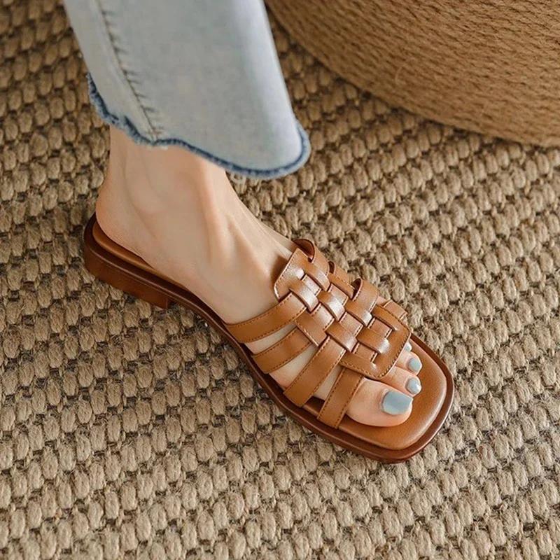 

Fashion Women s Slippers Flats Fashion New Shoes Casual Woman Sandals 2025 Summer Beach Flip Flops Walking Sides Dress Mujer Zapatillas 40 светло-коричневого