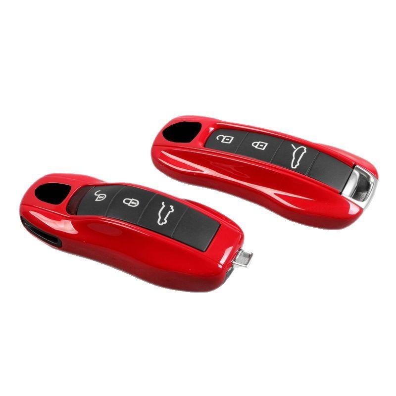 For Porsche Key Case Cayenne Macan 911 Paramela 718/Taycan Rouge