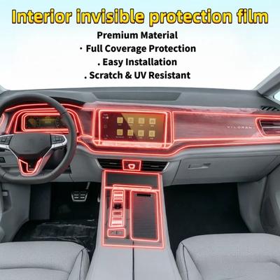 For -2026 Volkswagen Magotan Interior Film Modification Special Body Center Console Screen Transparent Protective Film