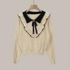 Baby Collar Sweater for Women's Autumn and Winter Fashion Knitwear Women's Winter Warm Base Shirt