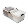 Under-Bed Storage Box with Wheels - Transparent Flat Organizer