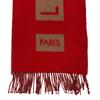 LOUIS VUITTON M71295 LV logo Monogram pattern cashmere Echarpe Baroda Scarf Red cashmere Women Used