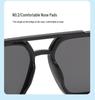 2026 Retro Double Bridge Square Pilot Sunglasses - European & American Fashion Street Style